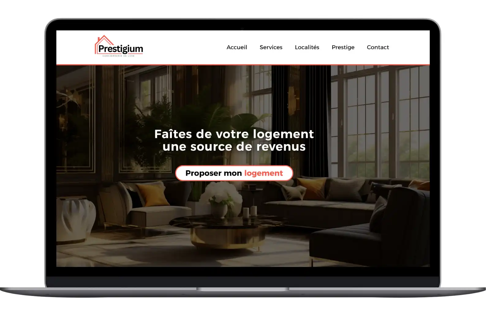 second exemple de site web créé par alexandre david louis pour les petites entreprises